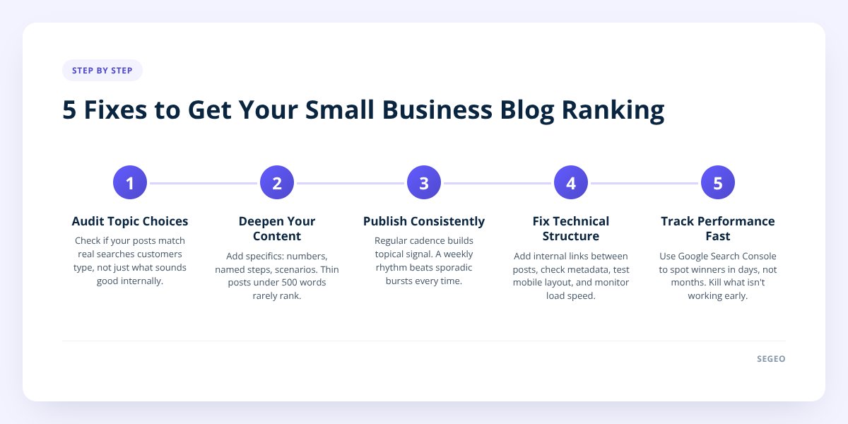 5 Fixes to Get Your Small Business Blog Ranking