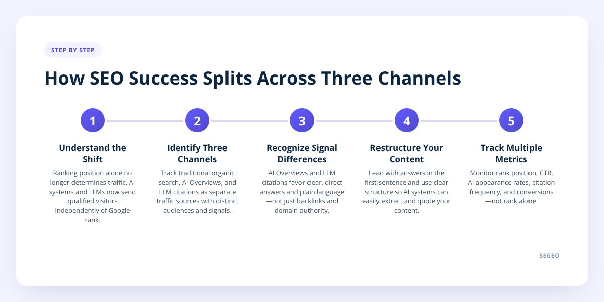 How SEO Success Splits Across Three Channels