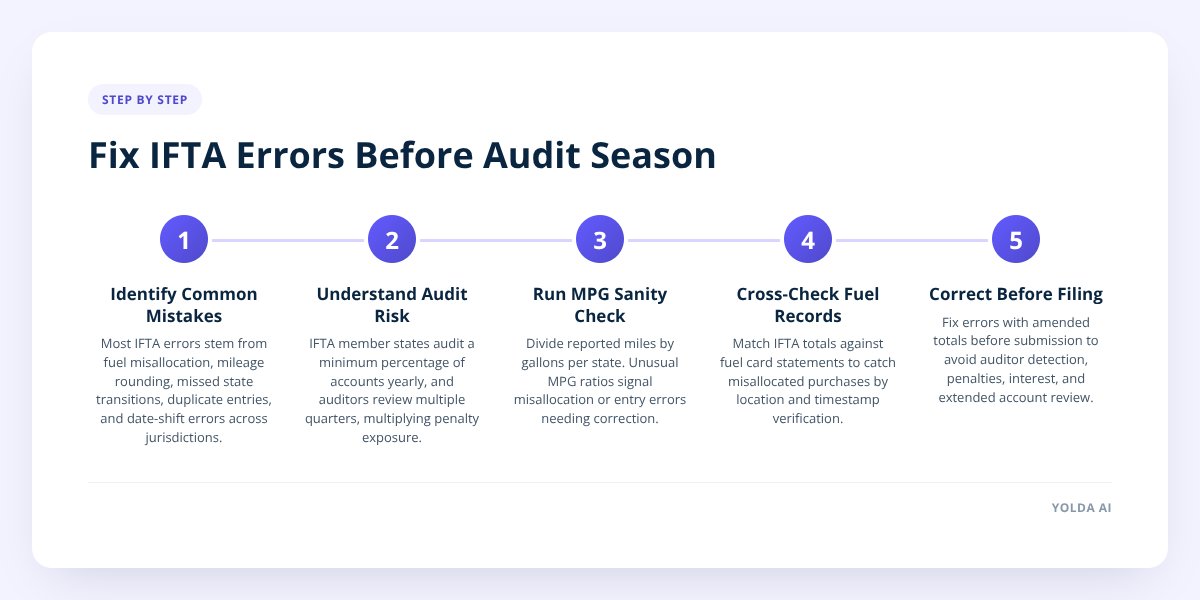 Fix IFTA Errors Before Audit Season