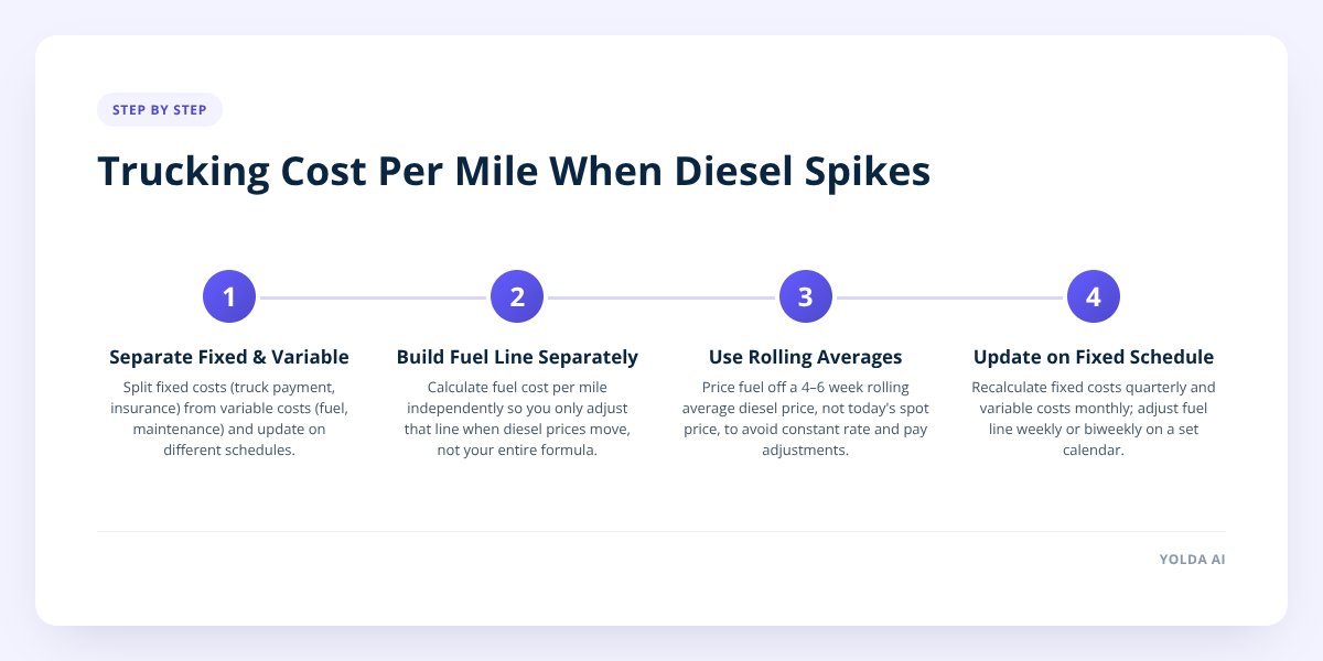Trucking Cost Per Mile When Diesel Spikes