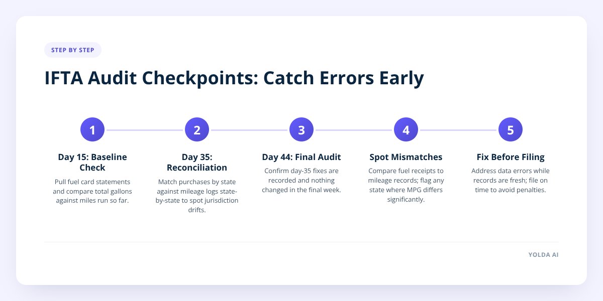 IFTA Audit Checkpoints: Catch Errors Early