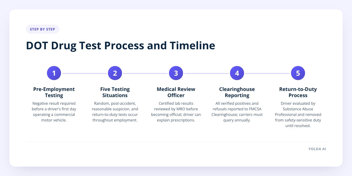 DOT Drug Test Process and Timeline